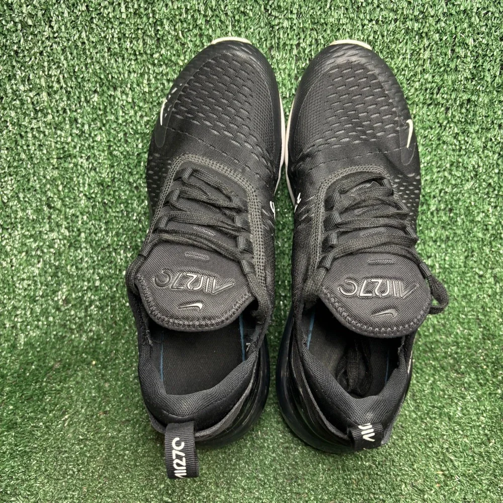 Nike Air Max 270 AH8050-002 Mesh Athletic Lifestyle Sneaker Black Mens Size 9.5